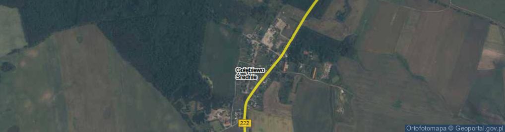 Zdjęcie satelitarne Gołębiewo Średnie ul.